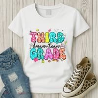 Third Grade Dream Team Back To School Teacher Students Women's T-Shirt thumb 3