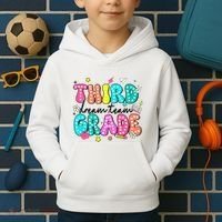 Third Grade Dream Team Back To School Teacher Students Kids Hoodie thumb 2