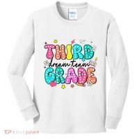 Third Grade Dream Team Back To School Teacher Students Kids Long Sleeve Shirt thumb 0