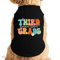 Third Grade Dream Team Back To School Teachers Students Doggie Tank thumb 0