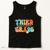 Third Grade Dream Team Back To School Teachers Students Tank Top thumb 2