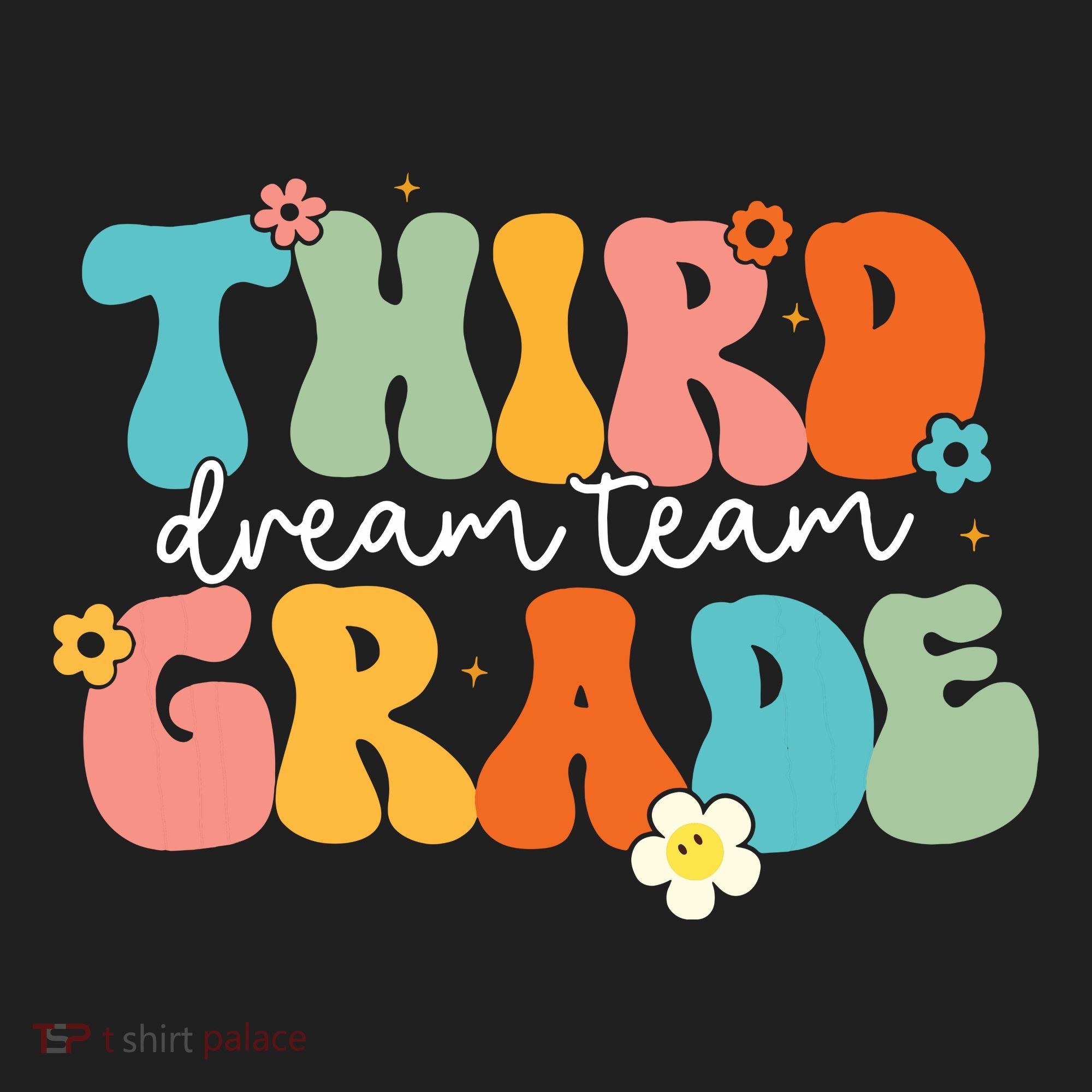 Third Grade Dream Team Back To School Teachers Students Golf Towel