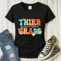 Third Grade Dream Team Back To School Teachers Students Women's T-Shirt thumb 3