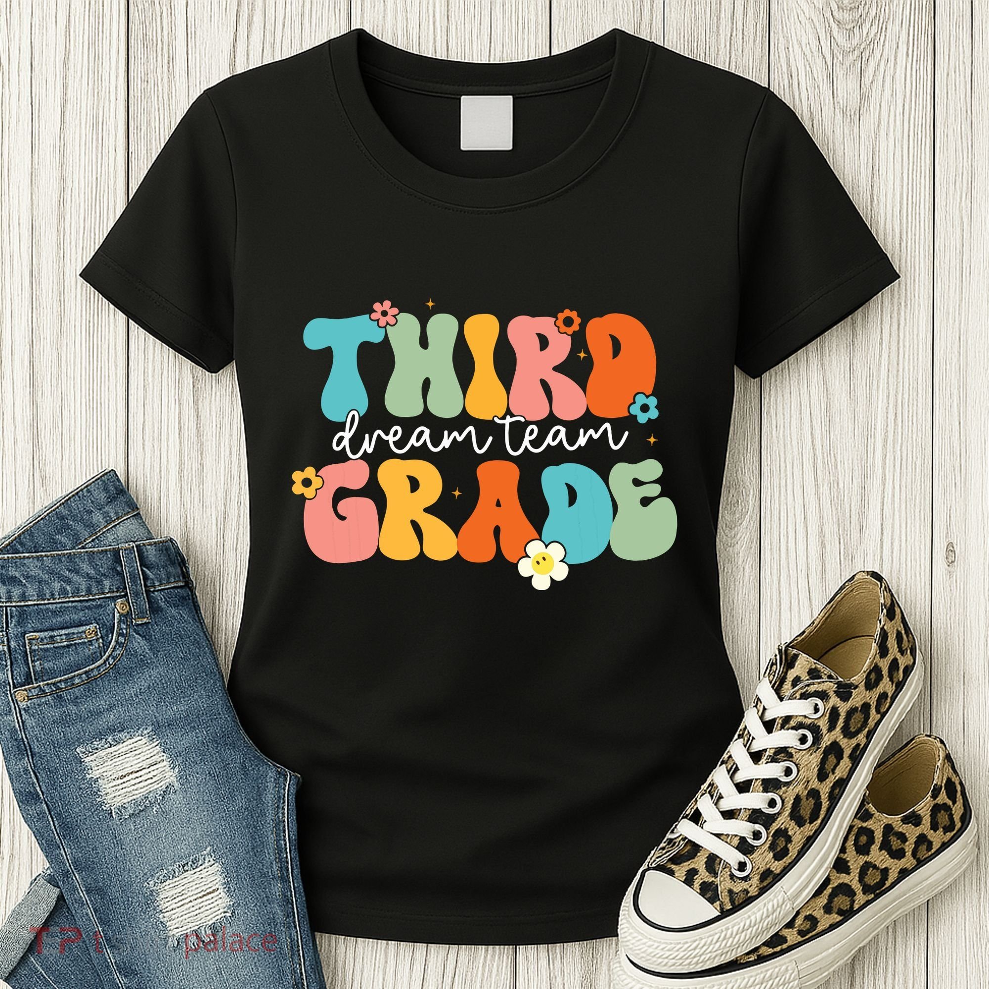 Third Grade Dream Team Back To School Teachers Students Women's T-Shirt