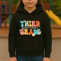 Third Grade Dream Team Back To School Teachers Students Kids Hoodie thumb 3