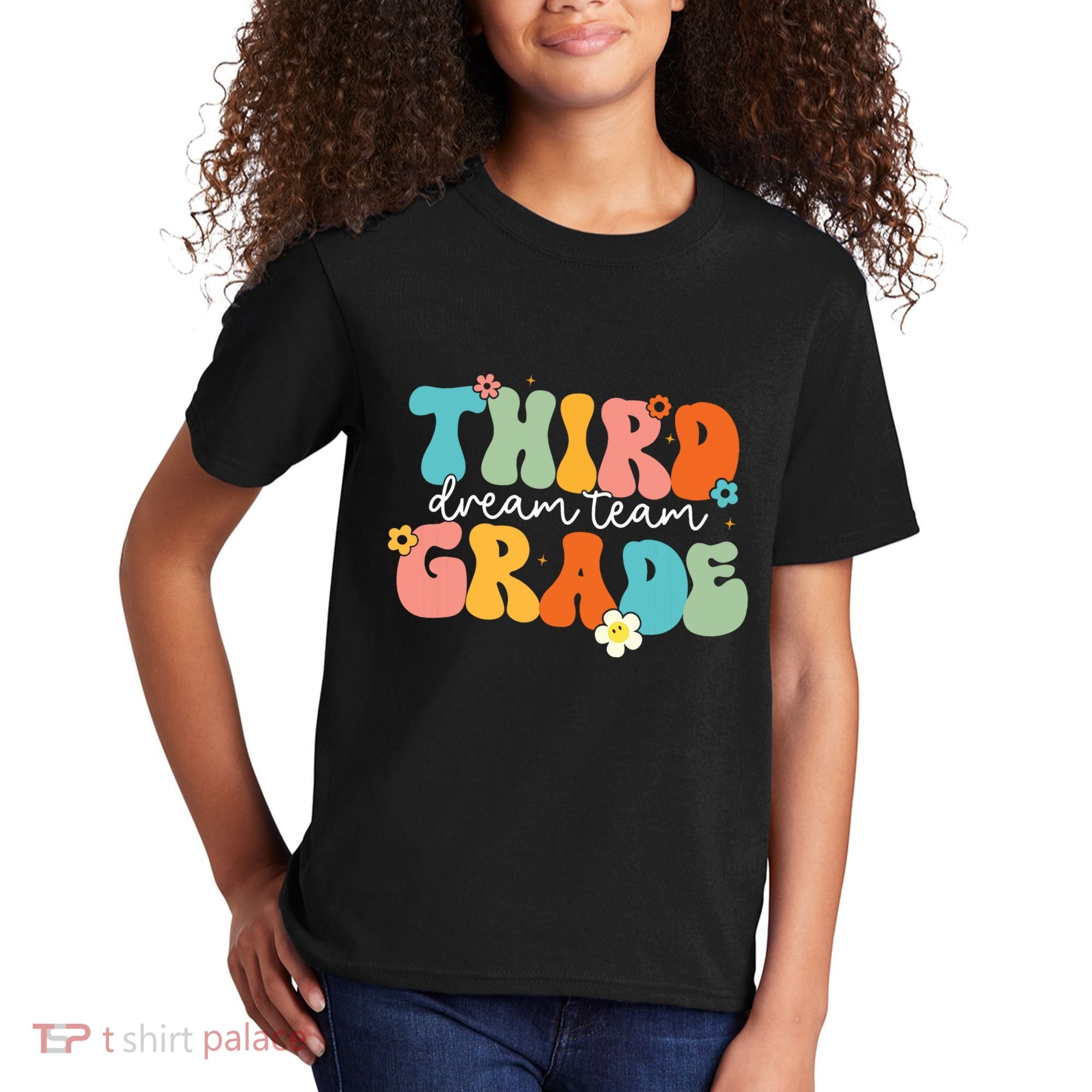 Third Grade Dream Team Back To School Teachers Students Kids T-Shirt
