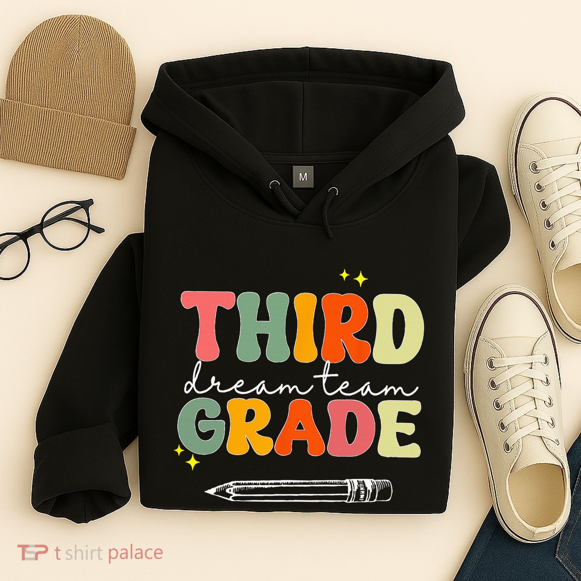 Third Grade Dream Team Teacher Appreciation Back To School Hoodie