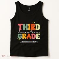 Third Grade Dream Team Teacher Appreciation Back To School Tank Top thumb 2