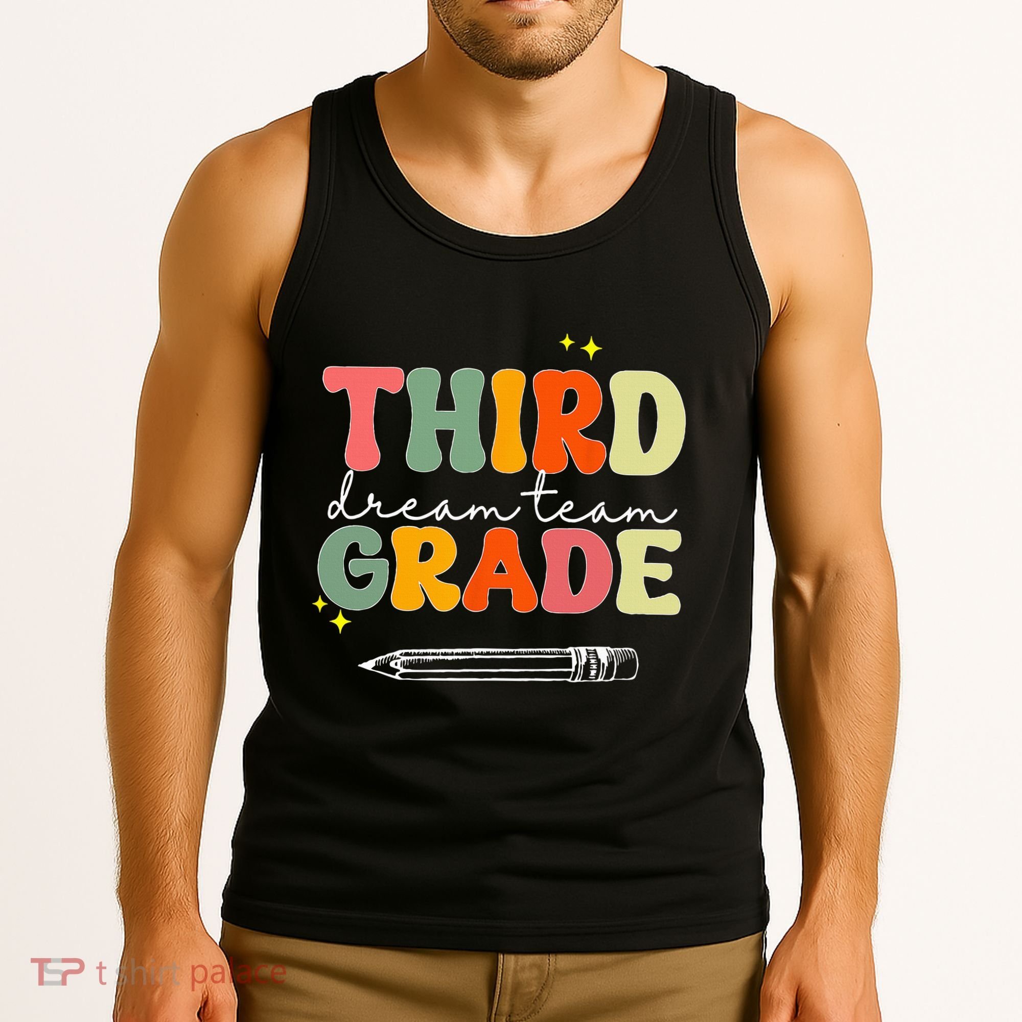 Third Grade Dream Team Teacher Appreciation Back To School Tank Top