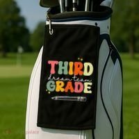 Third Grade Dream Team Teacher Appreciation Back To School Golf Towel thumb 2