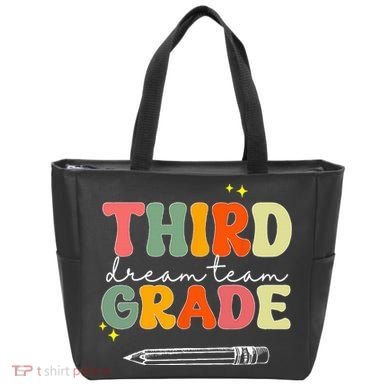 Third Grade Dream Team Teacher Appreciation Back To School Tote Bag