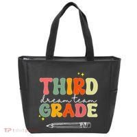 Third Grade Dream Team Teacher Appreciation Back To School Tote Bag thumb 0