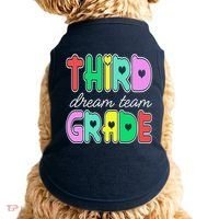Third Grade Dream Team Back To School Doggie Tank thumb 0