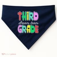 Third Grade Dream Team Back To School USA-Made Doggie Bandana thumb 0