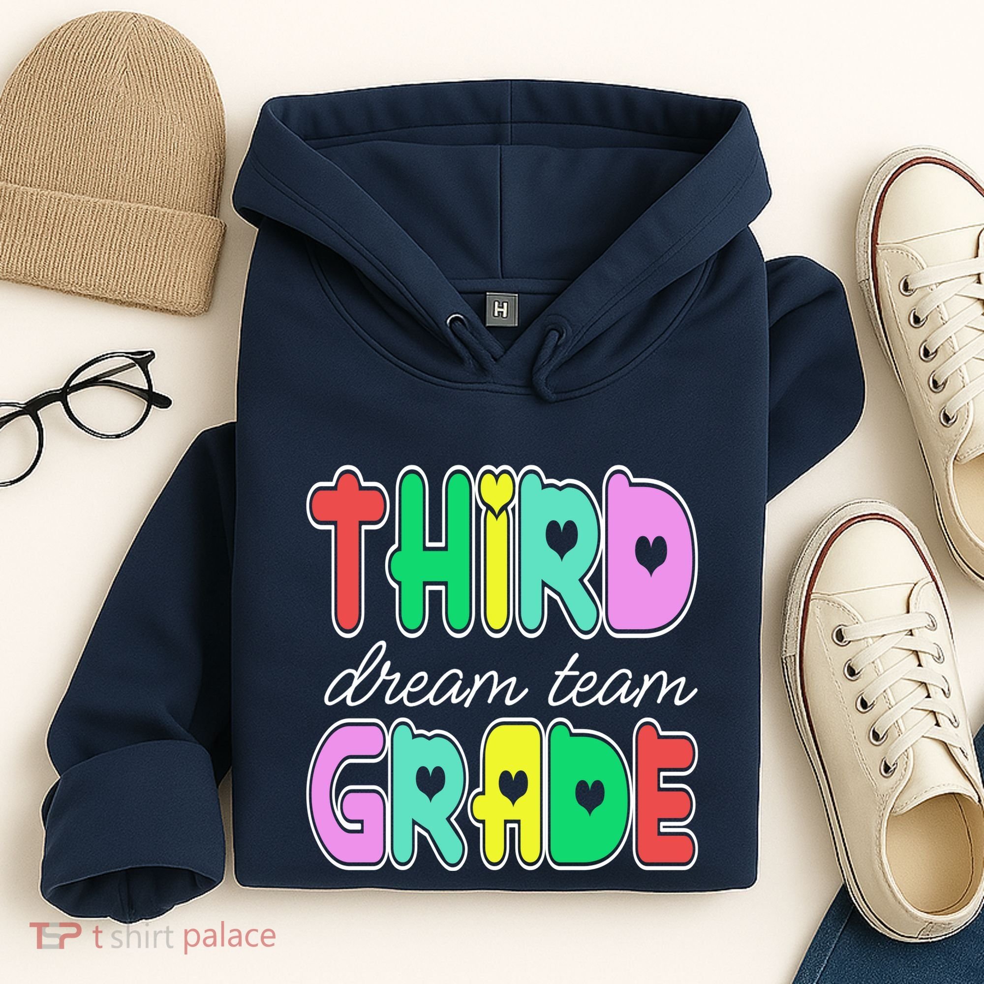 Third Grade Dream Team Back To School Hoodie