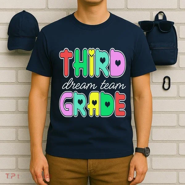 Third Grade Dream Team Back To School T-Shirt