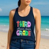 Third Grade Dream Team Back To School Women's Tank Top thumb 2