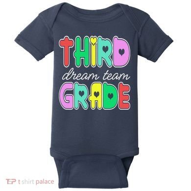 Third Grade Dream Team Back To School Baby Bodysuit