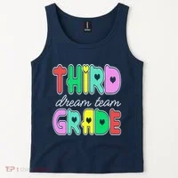 Third Grade Dream Team Back To School Tank Top thumb 2