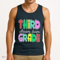 Third Grade Dream Team Back To School Tank Top thumb 3