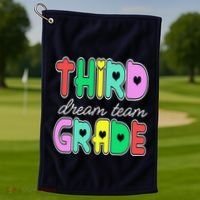 Third Grade Dream Team Back To School Golf Towel thumb 1