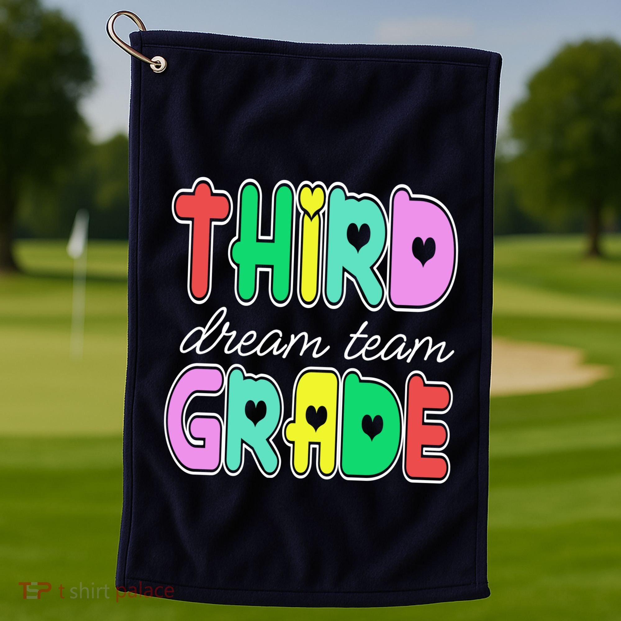Third Grade Dream Team Back To School Golf Towel