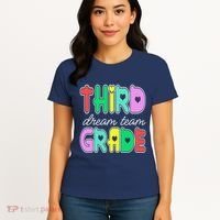 Third Grade Dream Team Back To School Women's T-Shirt thumb 4