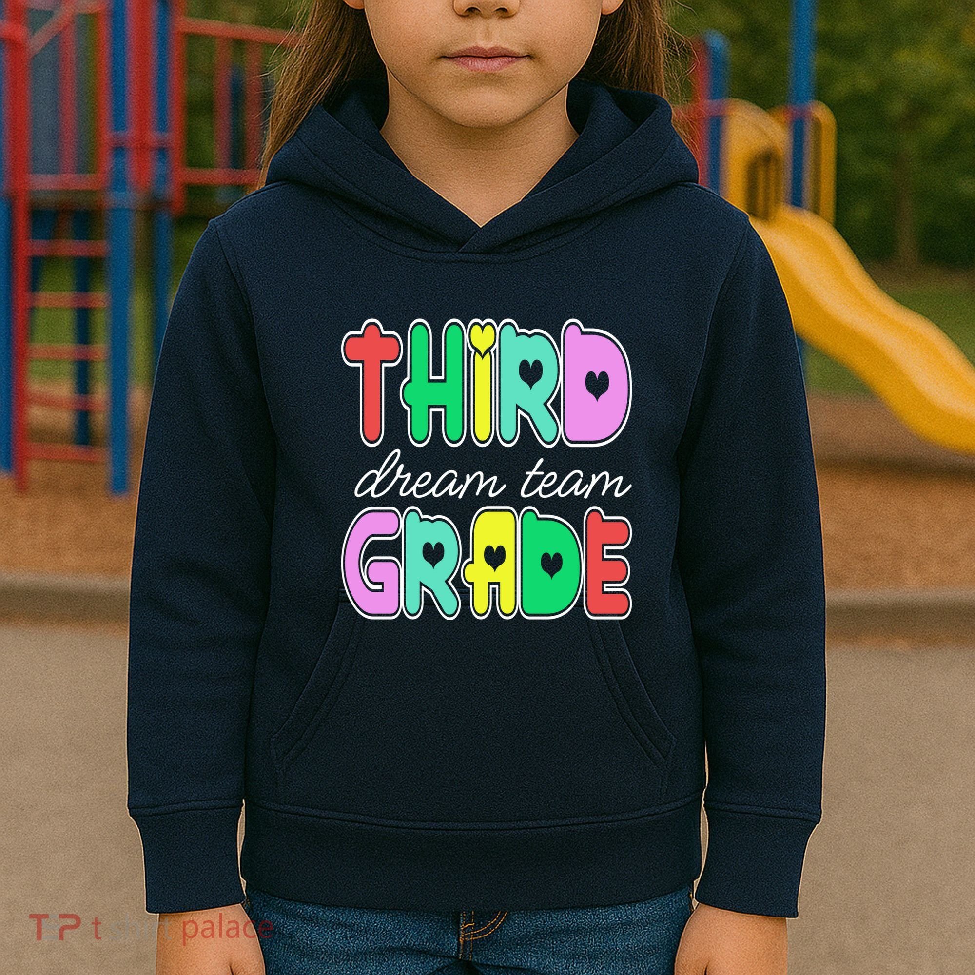 Third Grade Dream Team Back To School Kids Hoodie