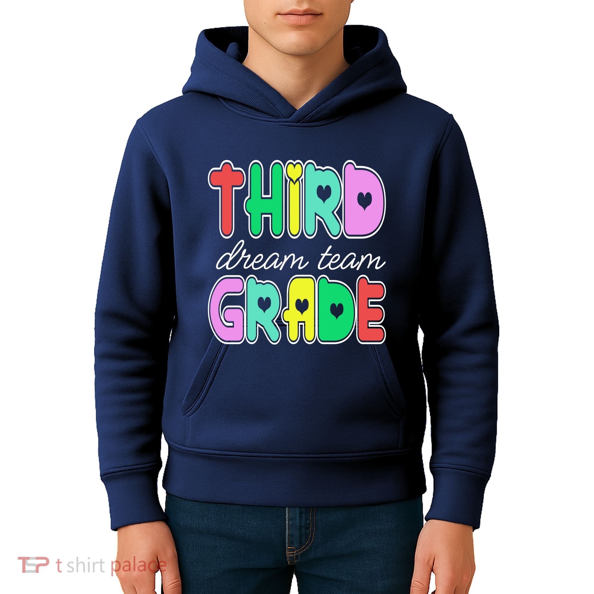 Third Grade Dream Team Back To School Kids Hoodie