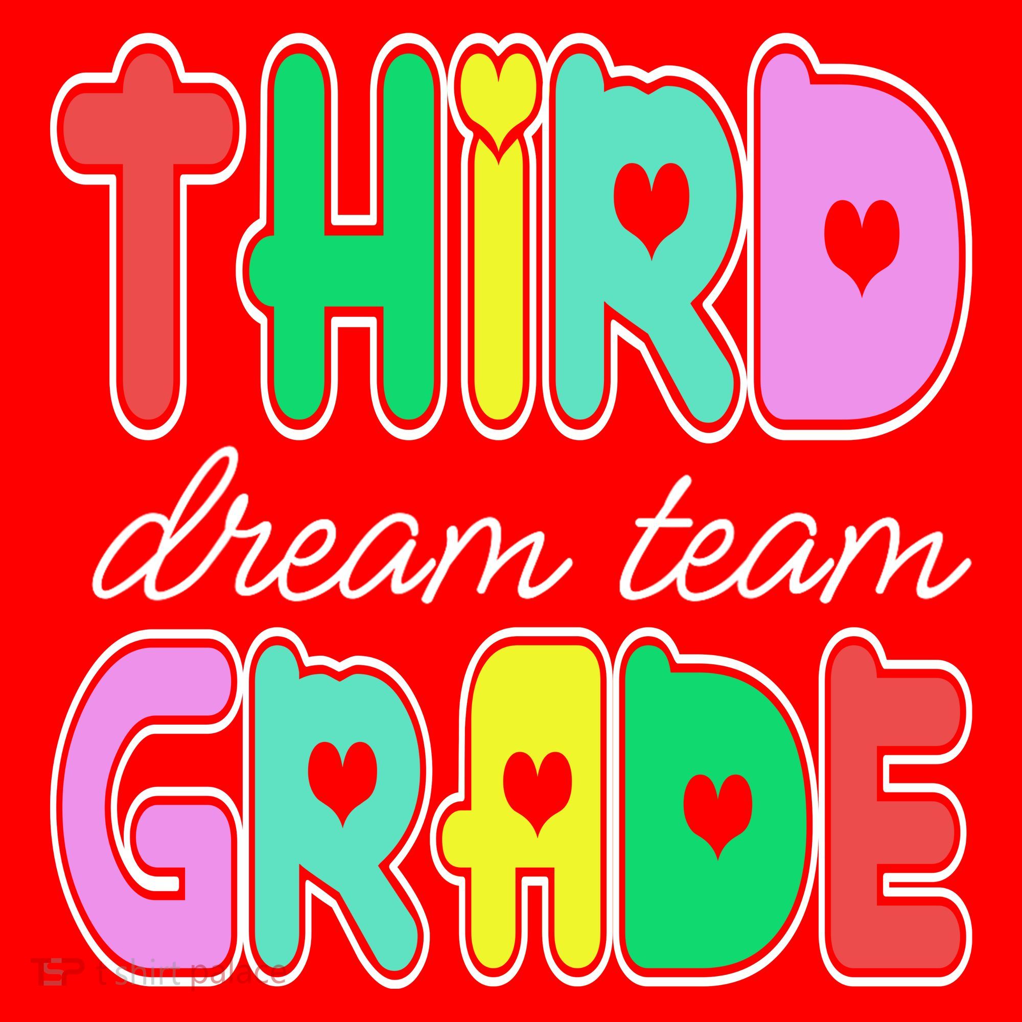 Third Grade Dream Team Back To School Santa Hat