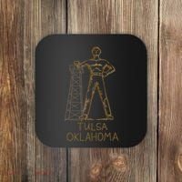 Tulsa Golden Driller Oklahoma Coaster thumb 0