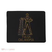 Tulsa Golden Driller Oklahoma Mousepad thumb 0