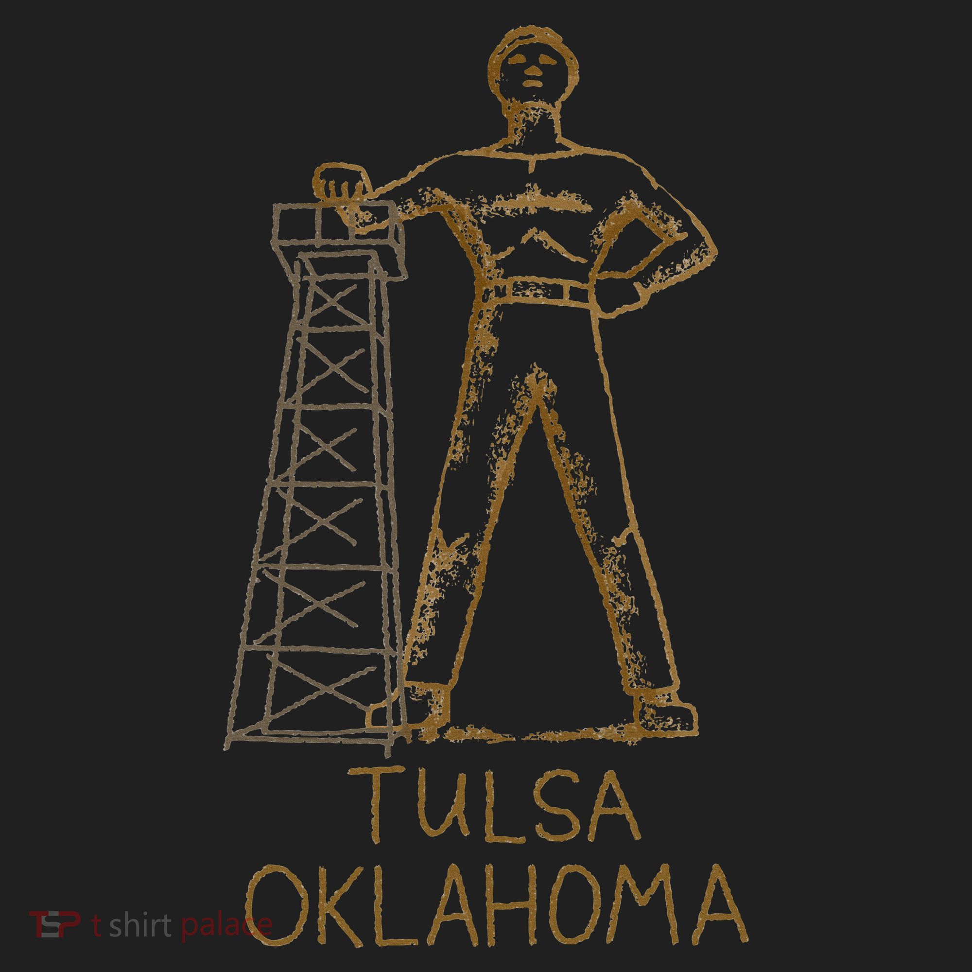 Tulsa Golden Driller Oklahoma Hat