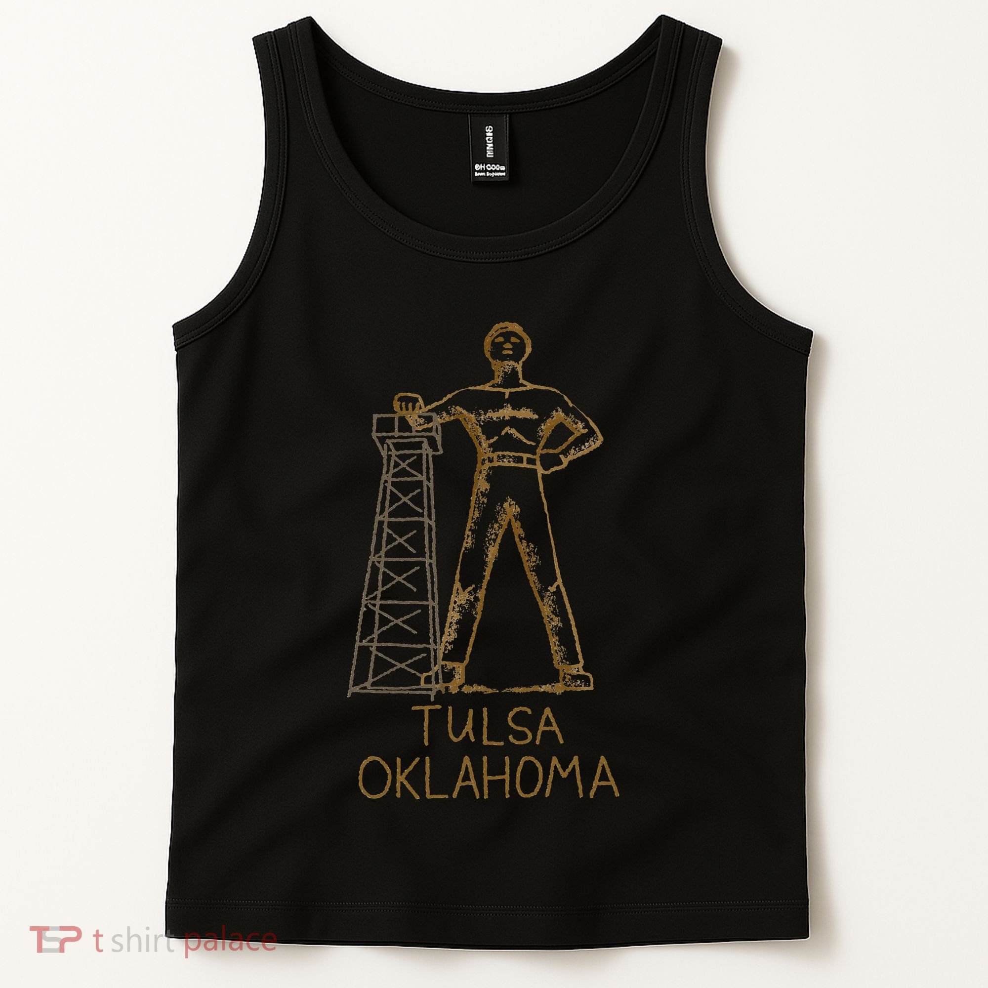 Tulsa Golden Driller Oklahoma Tank Top