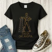 Tulsa Golden Driller Oklahoma Women's T-Shirt thumb 3