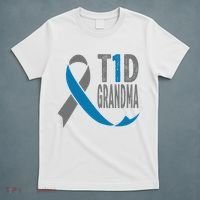 T1d Grandma Diabetic Gift For Grandparents Type 1 Diabetes Gift T-Shirt thumb 5