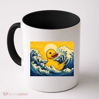 The Great Duck Off Kanagawa Coffee Mug thumb 0