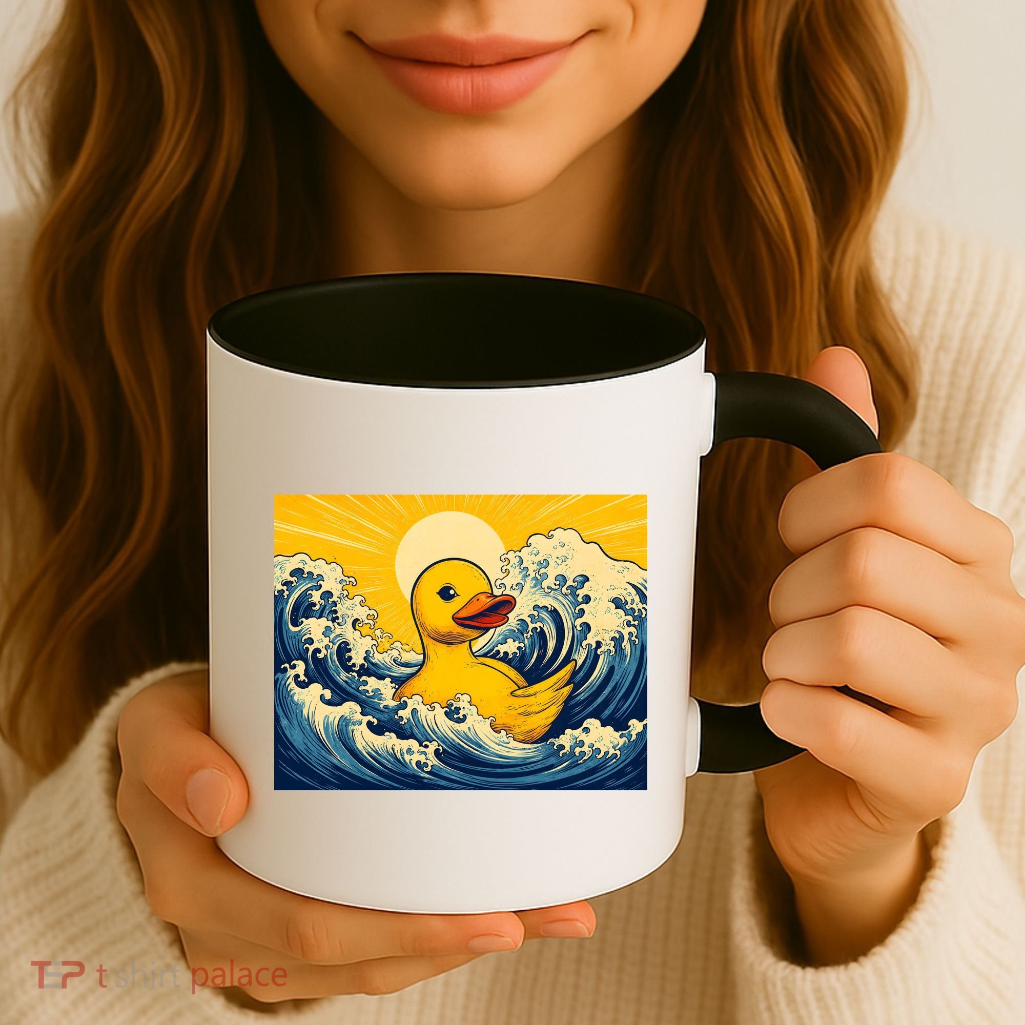 The Great Duck Off Kanagawa Coffee Mug