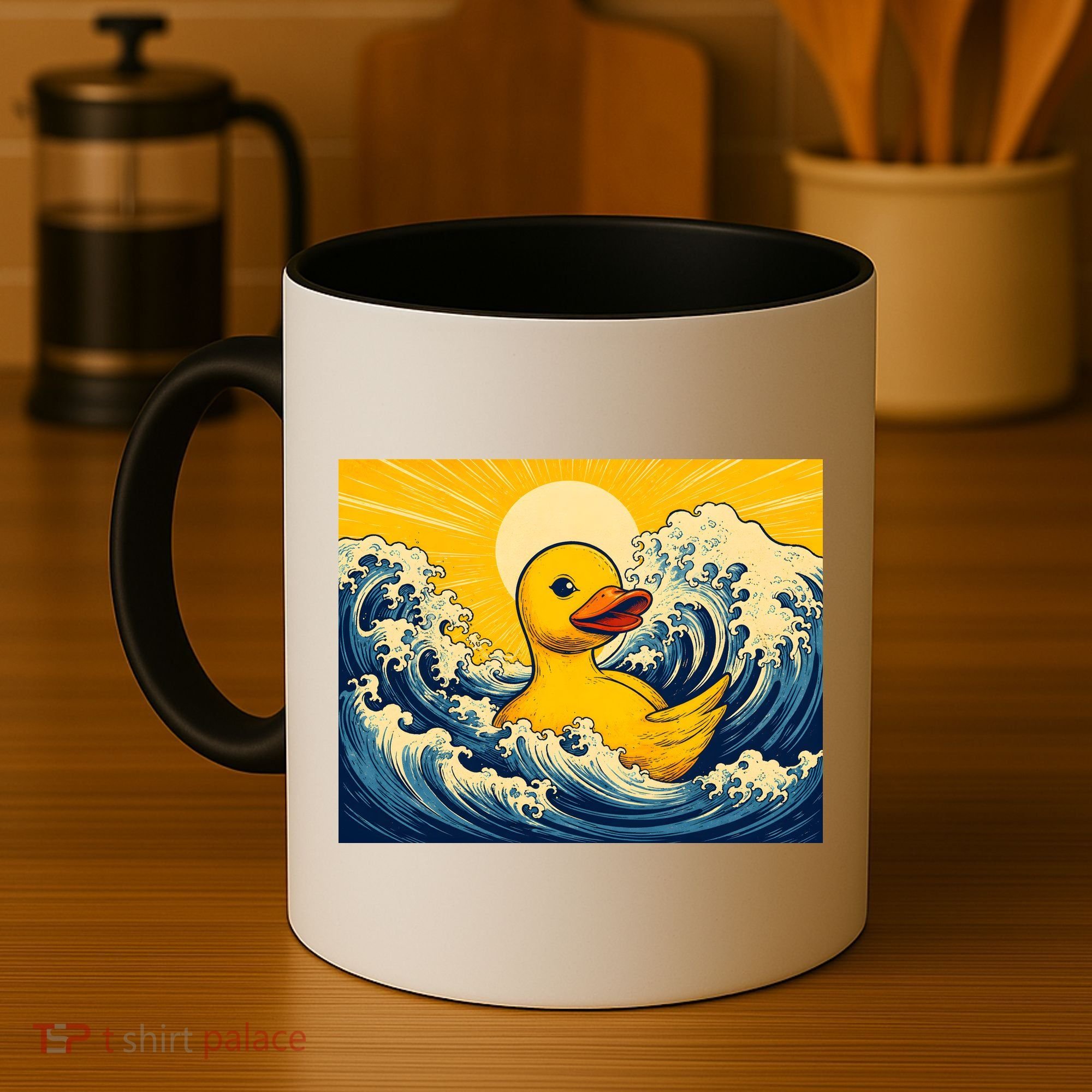 The Great Duck Off Kanagawa Coffee Mug
