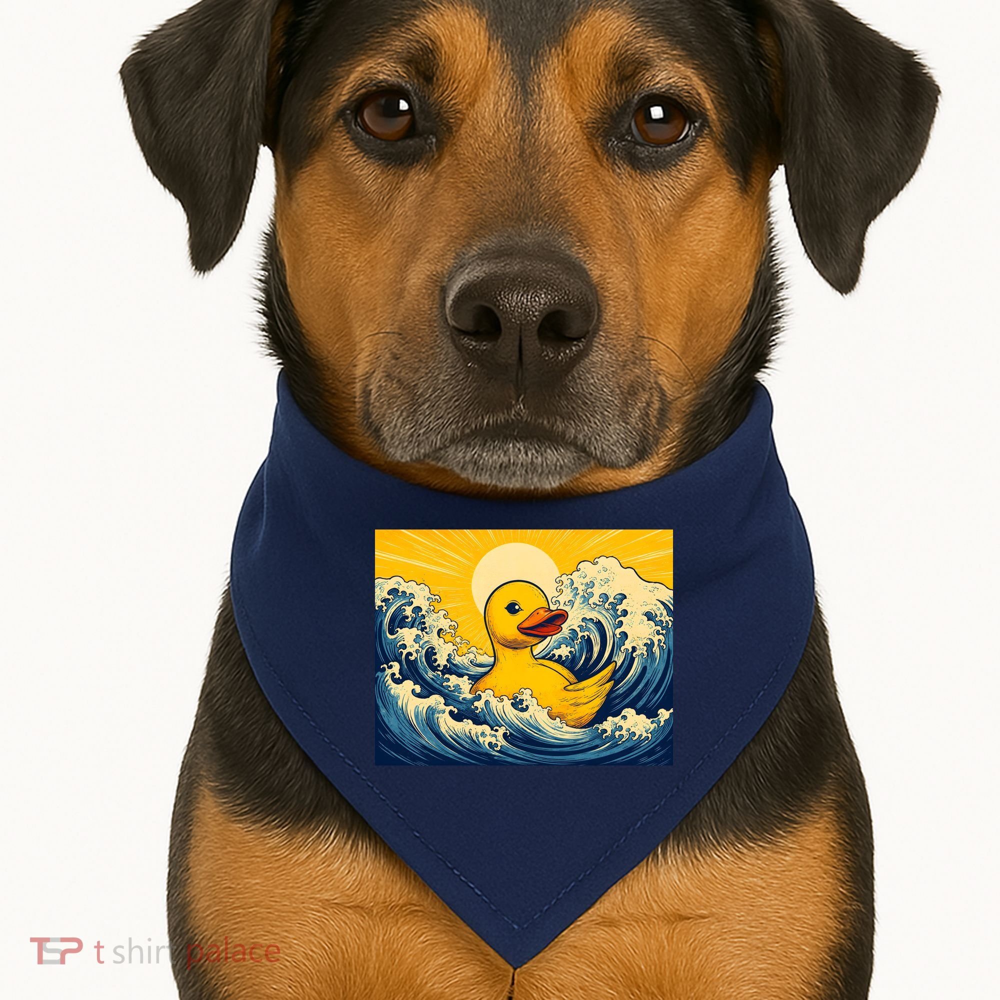 The Great Duck Off Kanagawa USA-Made Doggie Bandana