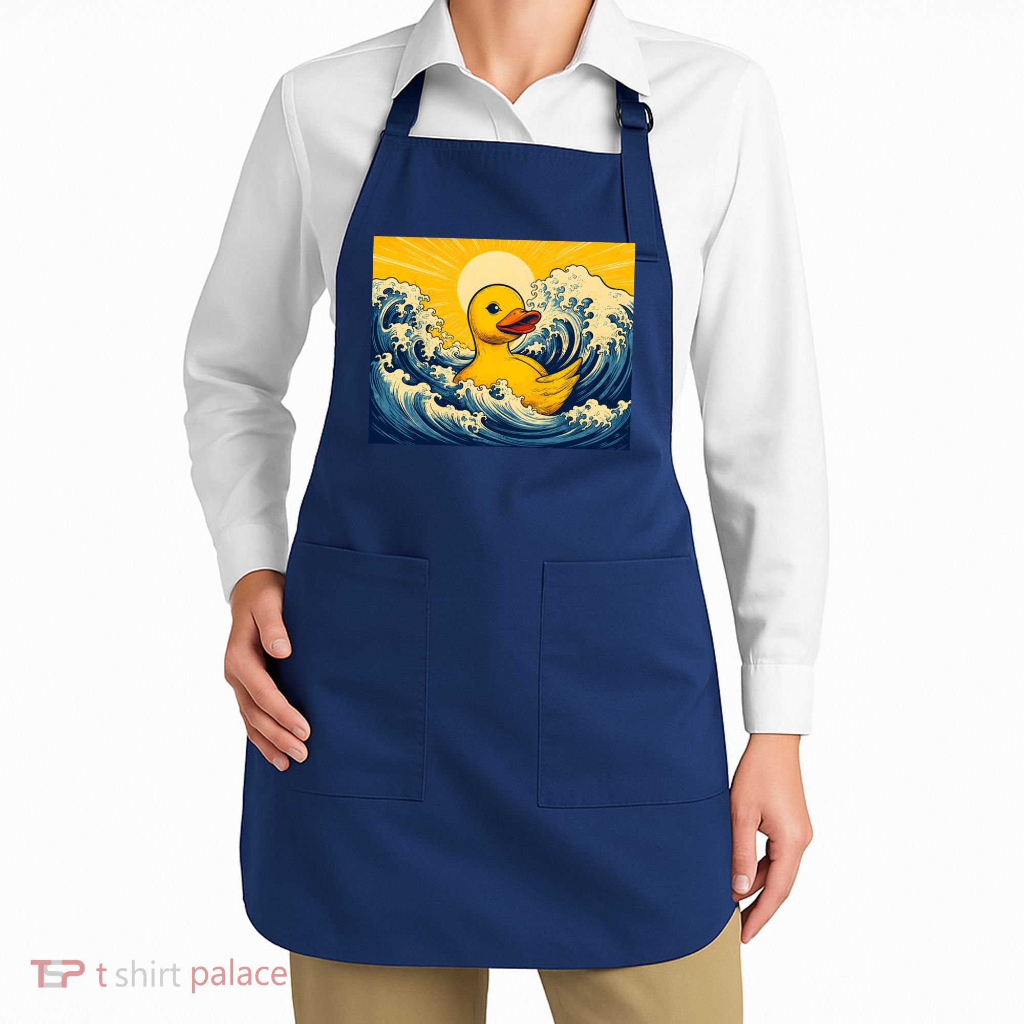 The Great Duck Off Kanagawa Apron