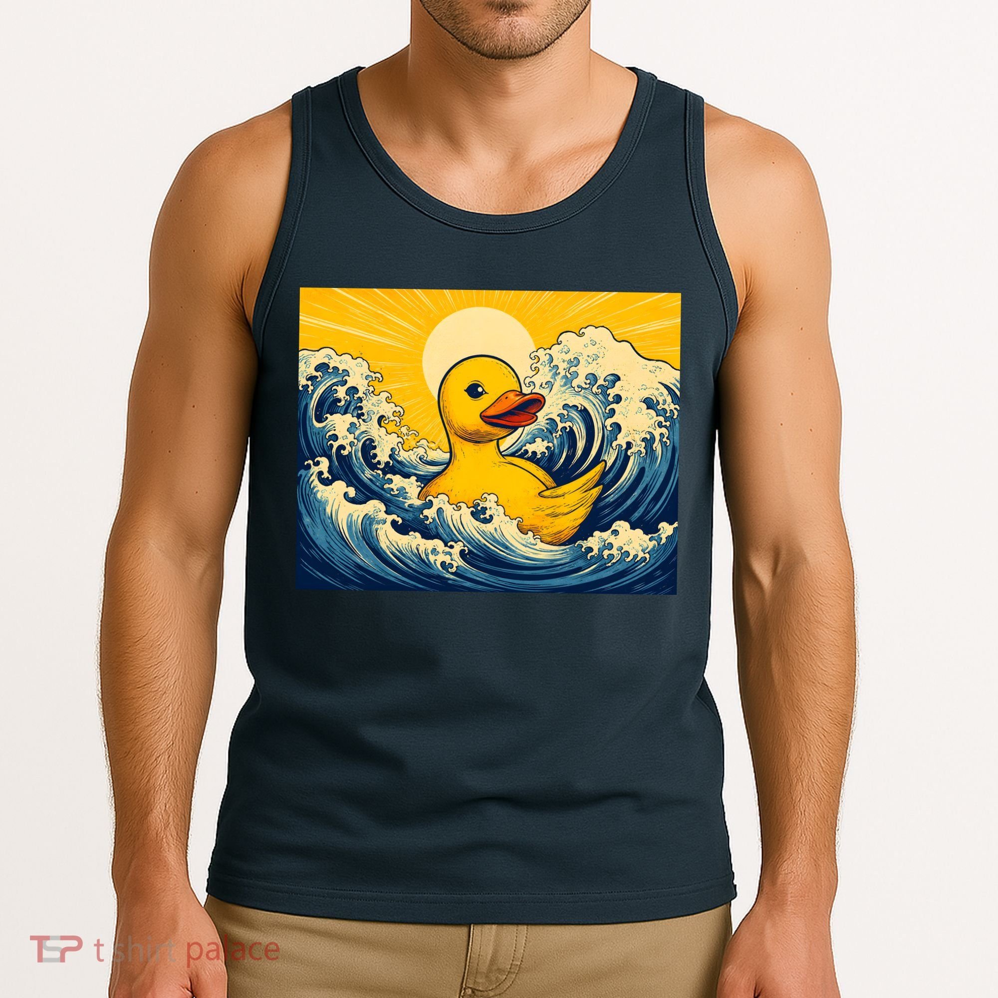 The Great Duck Off Kanagawa Tank Top