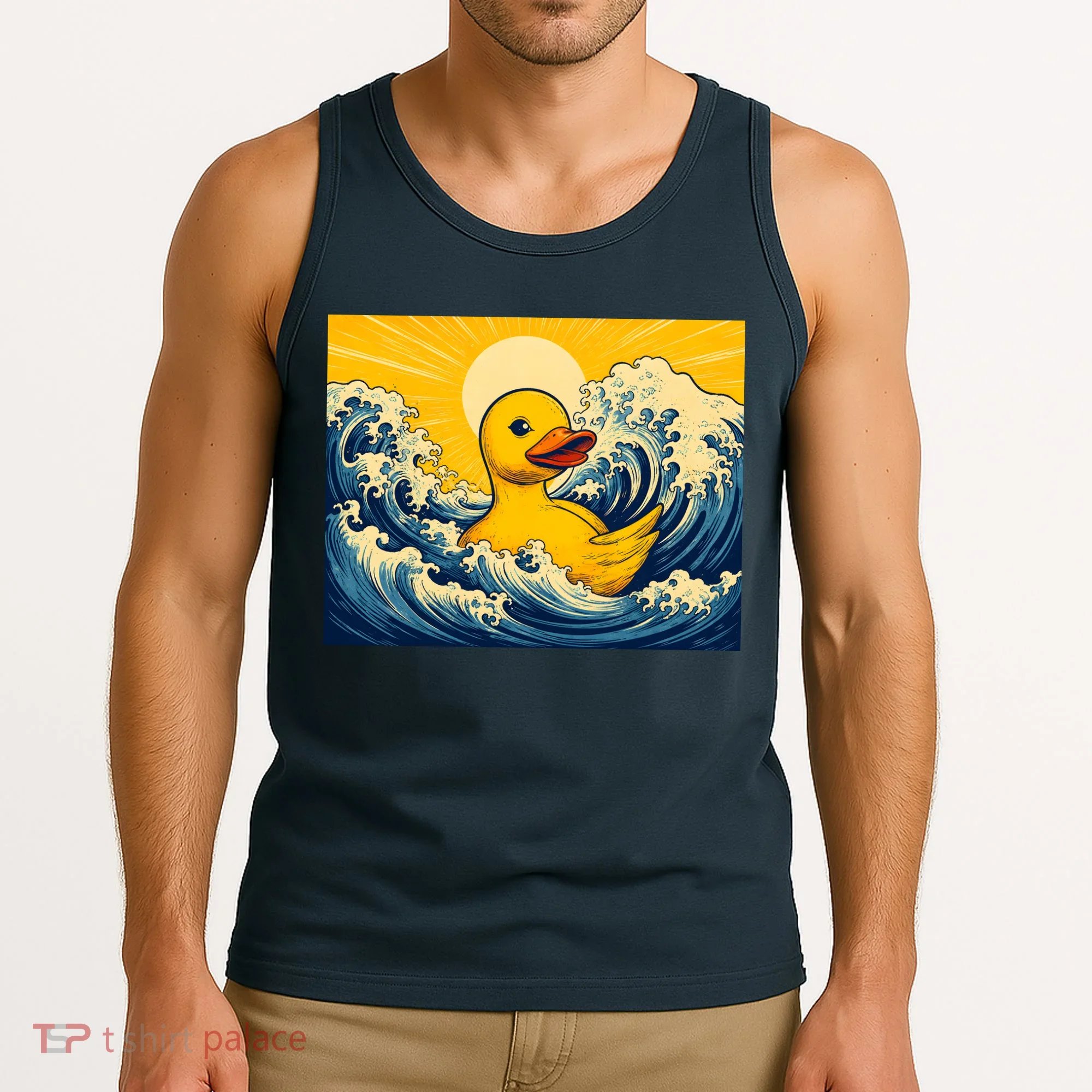 The Great Duck Off Kanagawa Tank Top