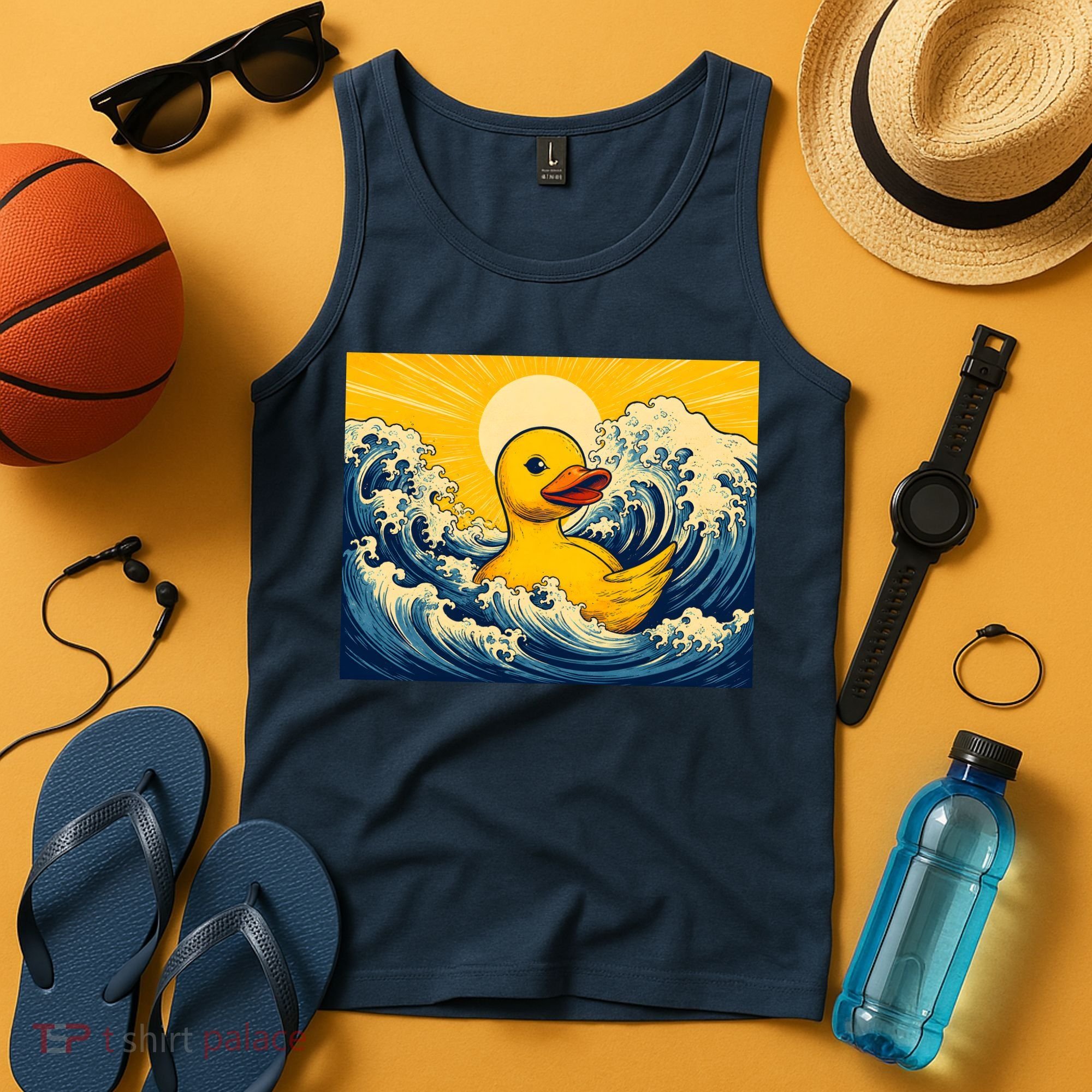 The Great Duck Off Kanagawa Tank Top