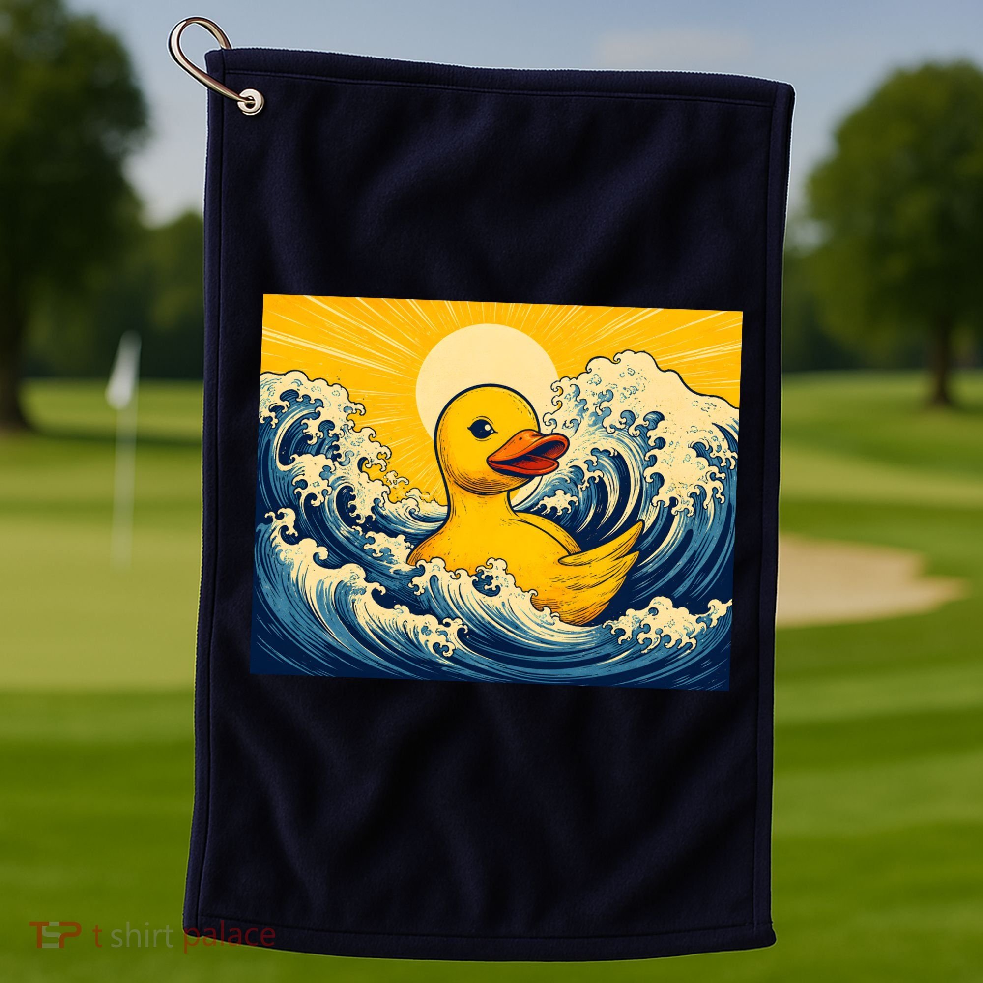 The Great Duck Off Kanagawa Golf Towel
