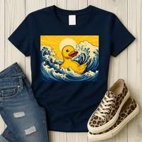 The Great Duck Off Kanagawa Women's T-Shirt thumb 3