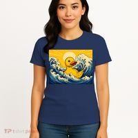 The Great Duck Off Kanagawa Women's T-Shirt thumb 4