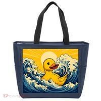 The Great Duck Off Kanagawa Tote Bag thumb 0