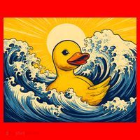 The Great Duck Off Kanagawa Santa Hat thumb 1