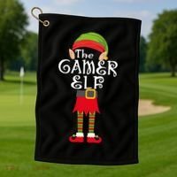 The Gamer Elf Golf Towel thumb 1